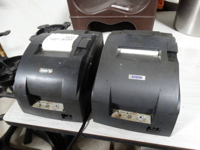 lot 1832 image: 2 reciept printers