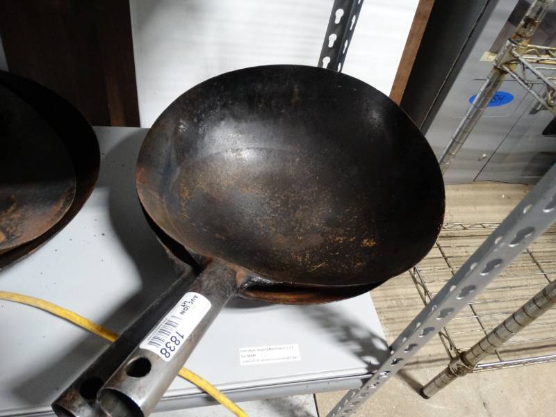 lot 1838 image: 2 wok pans