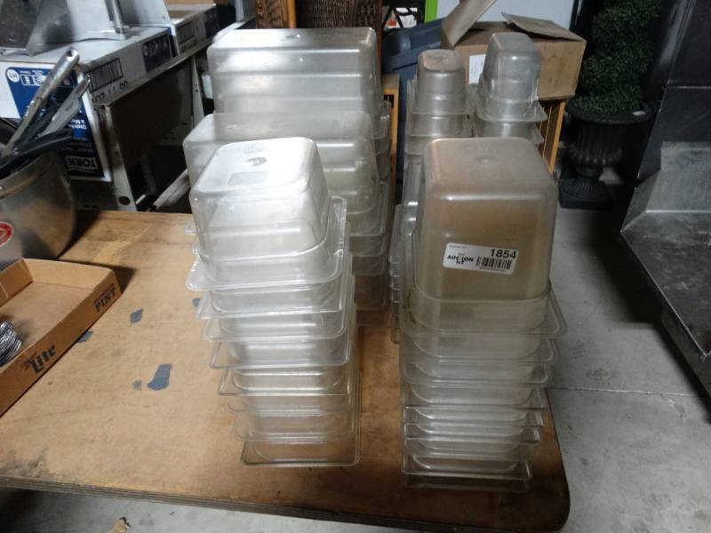 lot 1854 image: Large lot of 67 various size plastic inserts