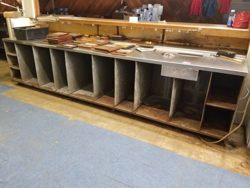 lot 6506 image: 12ft Stainless Counter Top