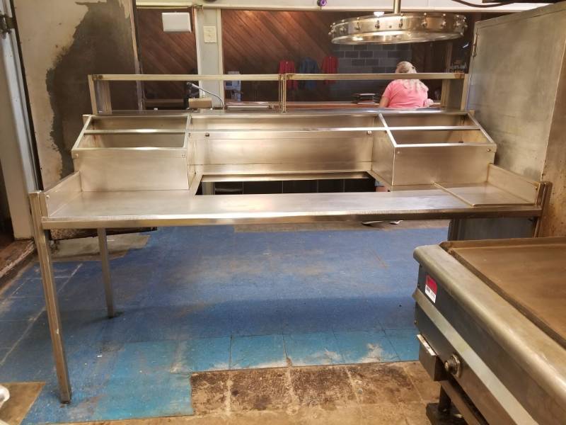 lot 6507 image: Pass Through Stainless Counter