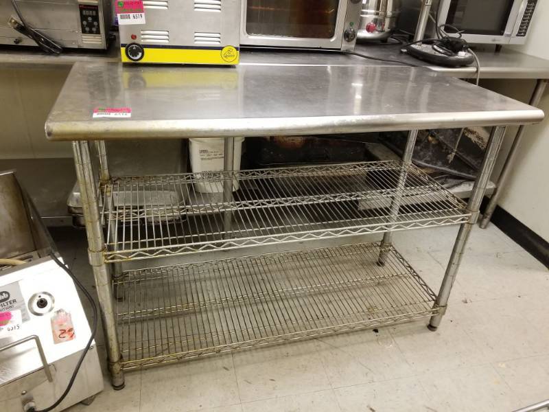 lot 6516 image: 50in x 24in Prep Table
