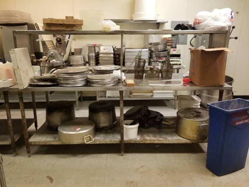 lot 6544 image: Double Sided Prep Table