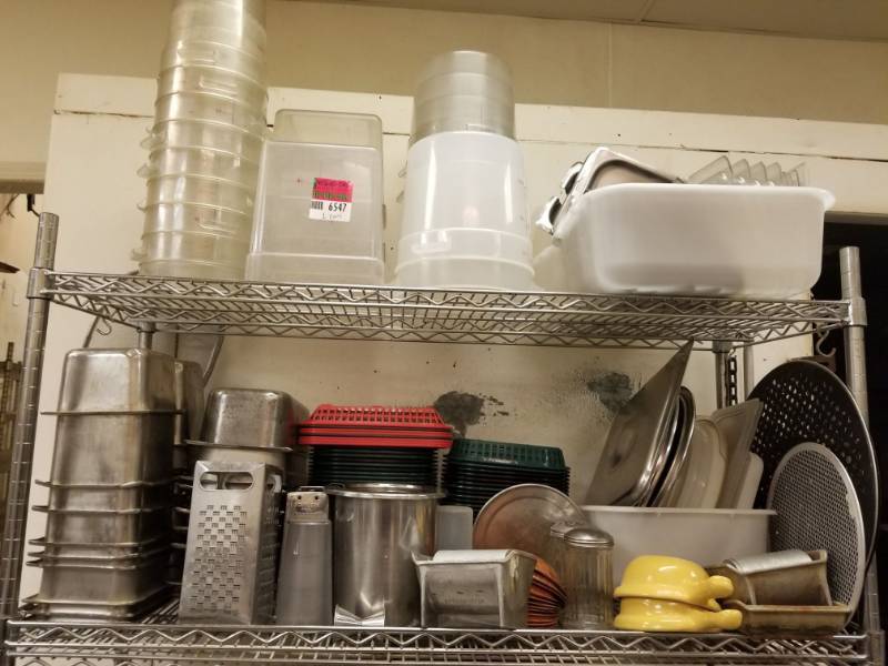 lot 6547 image: Inset Pans, Fry Baskets, Plastic Containers and More
