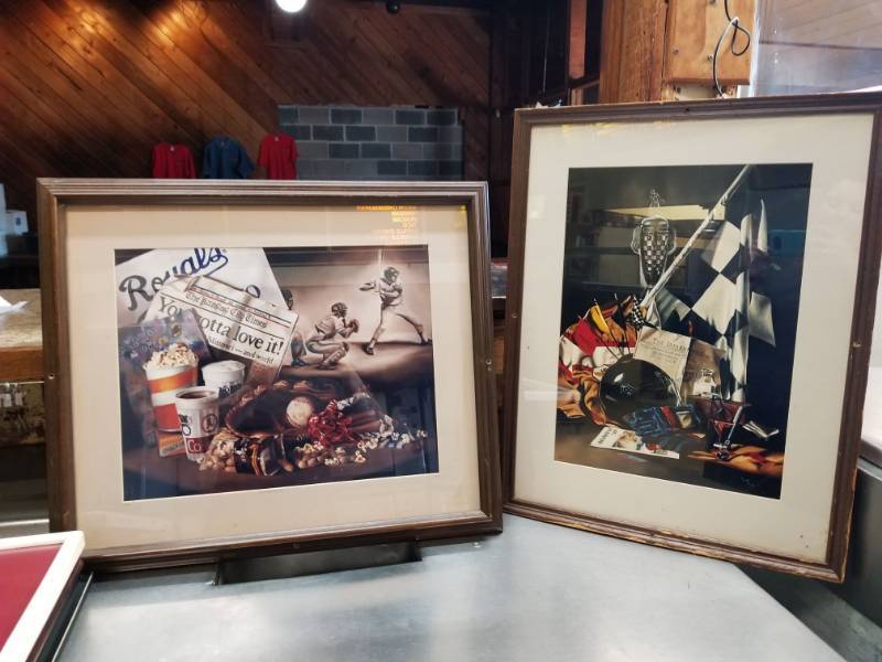 lot 6561 image: Cyndi West Limited Edition Kansas City Royals and Indy 500 Painting