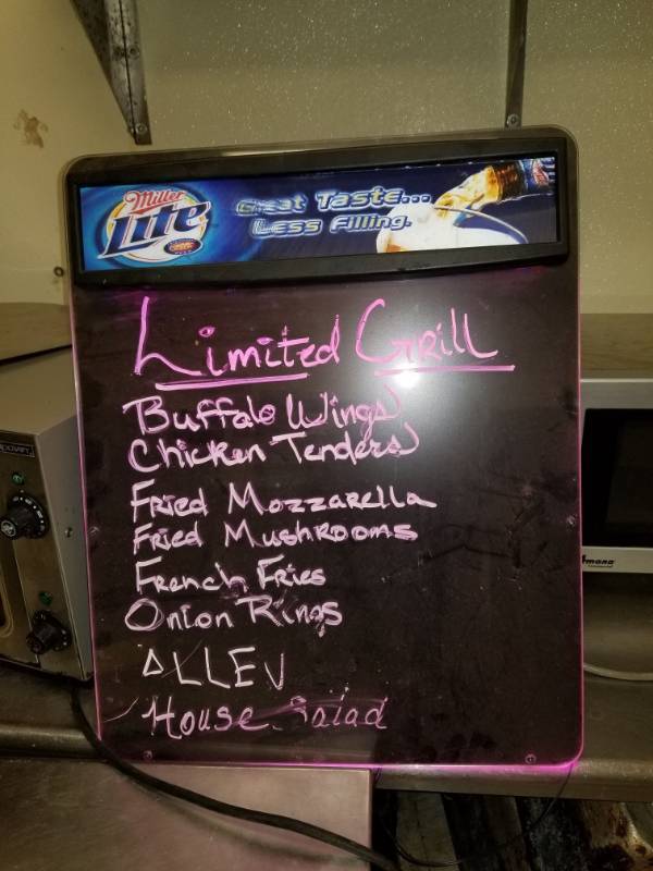 lot 6573 image: Miller Lite Light Up Menu Board