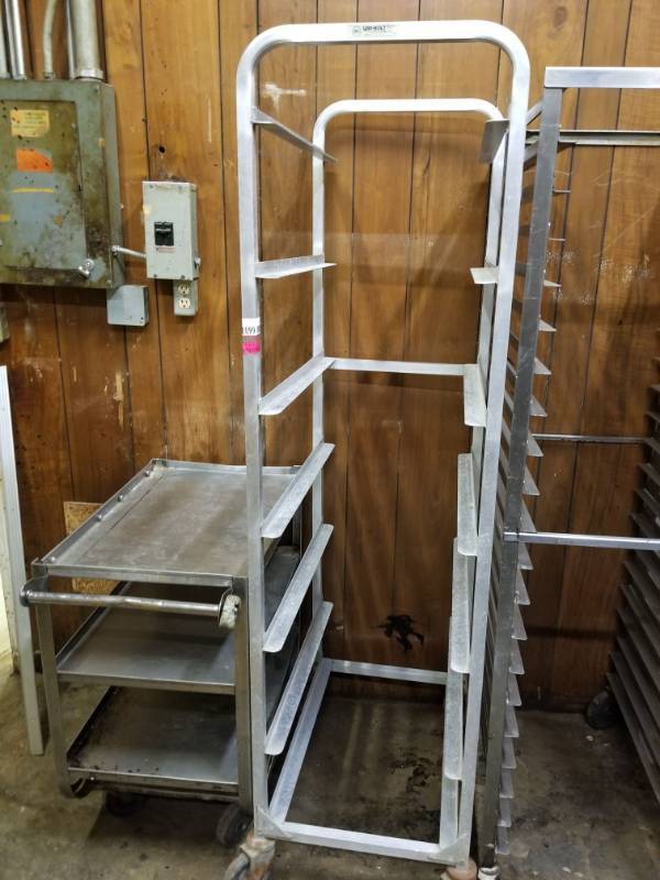 lot 6601 image: Rolling Sheet Pan Rack
