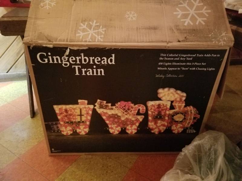 lot 6630 image: Light Up Gingerbread Train