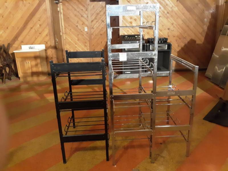 lot 6646 image: (3) Bag in a Box Storing Rack