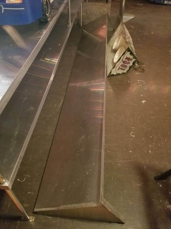 lot 6665 image: 10ft Stainless Shelf