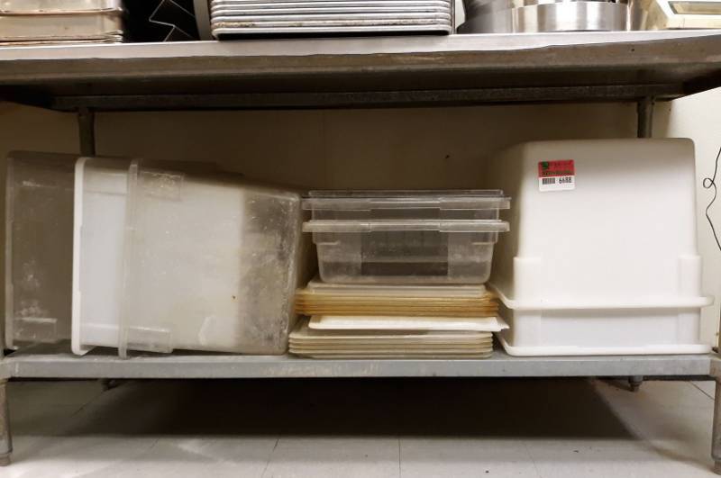 lot 6688 image: Plastic Storage Tubs