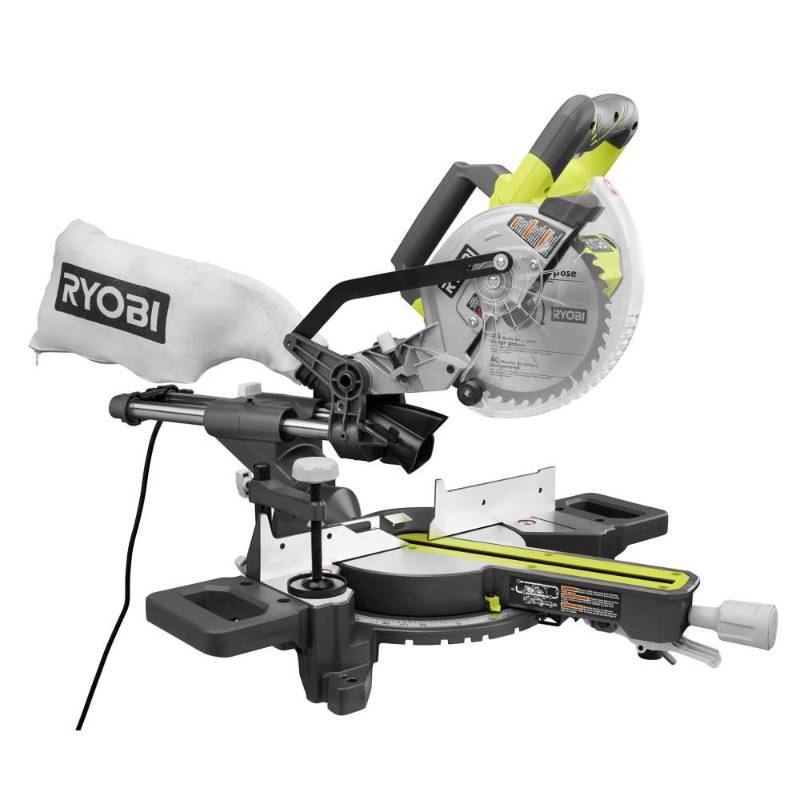 lot 2740 image: RYOBI 7-14 in. Sliding Miter Saw