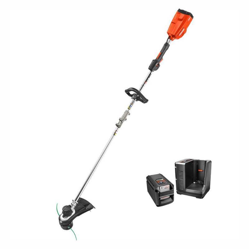 lot 2742 image: ECHO 58-Volt Lithium-Ion Brushless Cordless String Trimmer - 2.0 Ah Battery and Charger Included