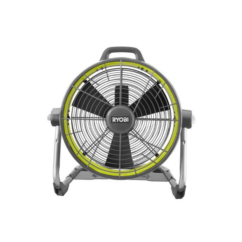 lot 2765 image: 18-Volt One Hybrid 18 in. Air Cannon Drum Fan, Ryobi Green