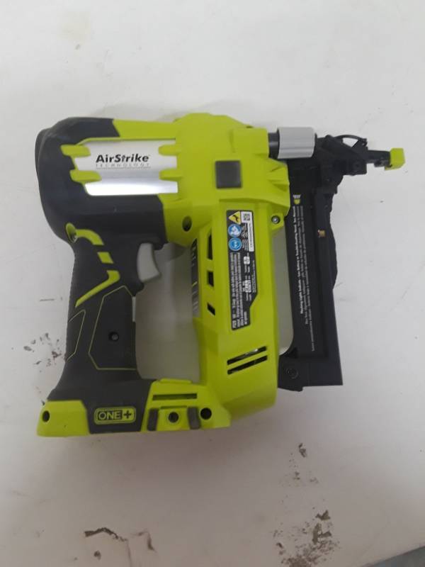 lot 2766 image: Ryobi 18-Volt ONE Cordless AirStrike 18-Gauge Brad Nailer (Tool Only)