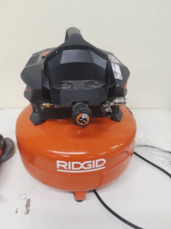 lot 2775 image: Ridgid 6 Gal. Electric Pancake Air Compressor