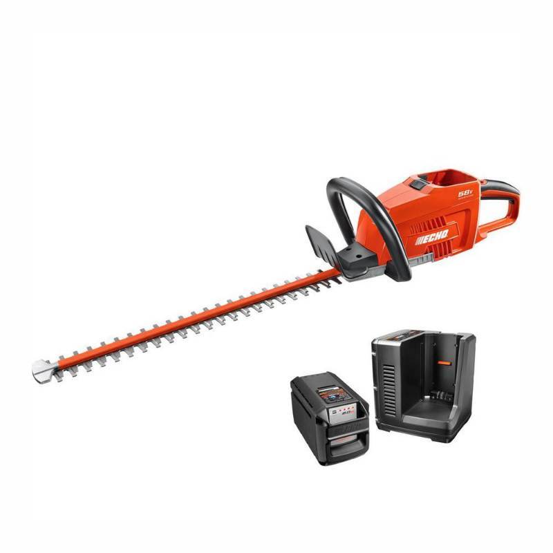 lot 2743 image: ECHO 24 in. 58-Volt Lithium-Ion Brushless Cordless Hedge Trimmer - 2.0 Ah Battery and Charger Included