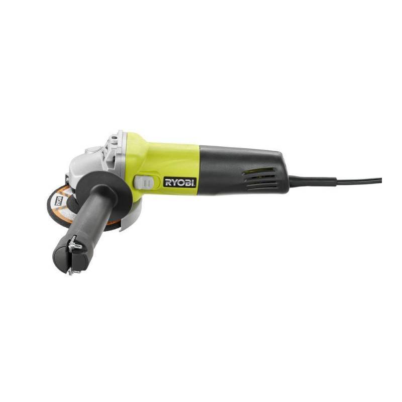 lot 2755 image: Angle Grinder Ryobi Grinders 5.5-Amp Angle Grinder in Green AG4031G