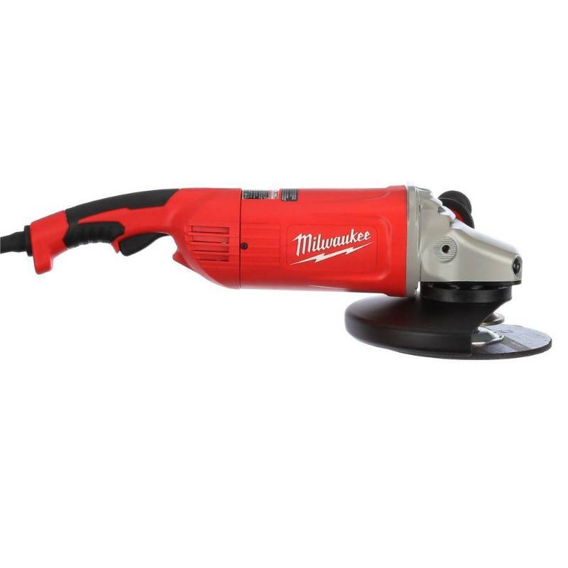 lot 2790 image: Milwaukee 15 Amp 79 in. Large Angle Grinder with Trigger Lock-On Switch