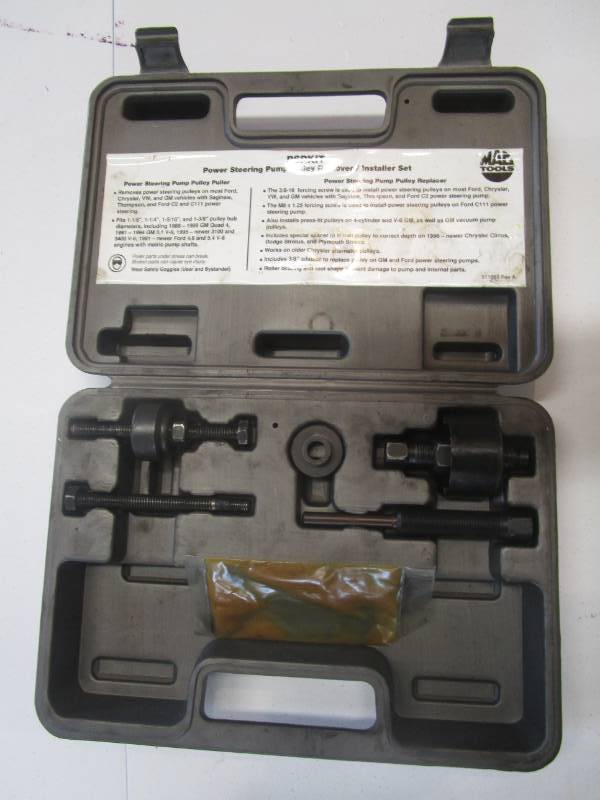 lot 7002 image: MAC Tools Power Steering Pump Pulley Service Set PSPKIT