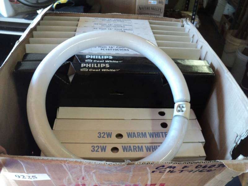 lot 9297 image: (14) ct mixed lot Circcline fluorescent bulbs, assortment of sizes and brands