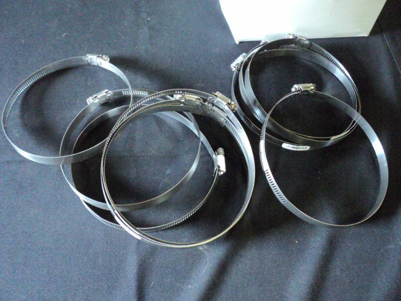 lot 9921 image: (1) box of (10) Ace Hardware 4-6 stainless steel bands