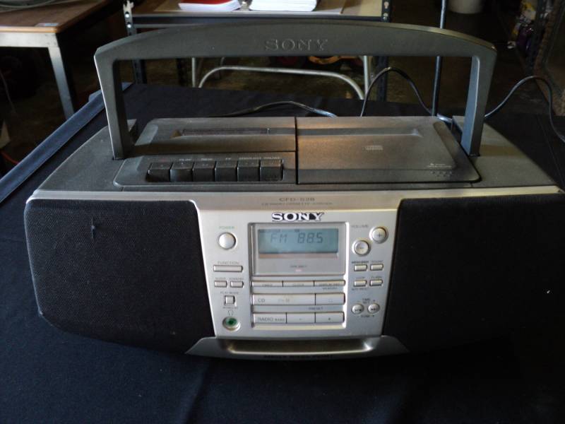 lot 9953 image: Sony CD, Tape, Radio, powers on, works