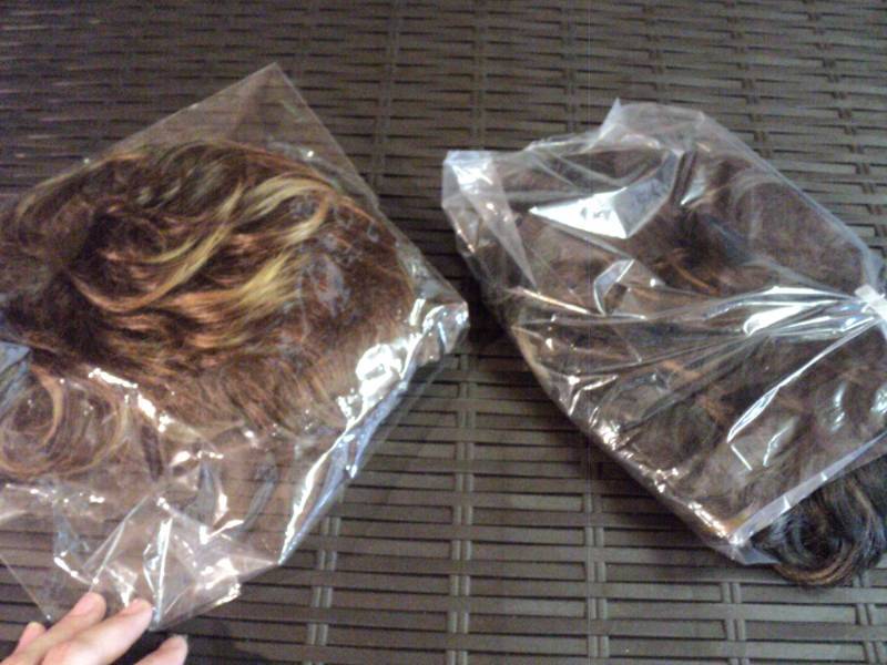 lot 9969 image: (2) ct Womens short hair style wigs, brunette