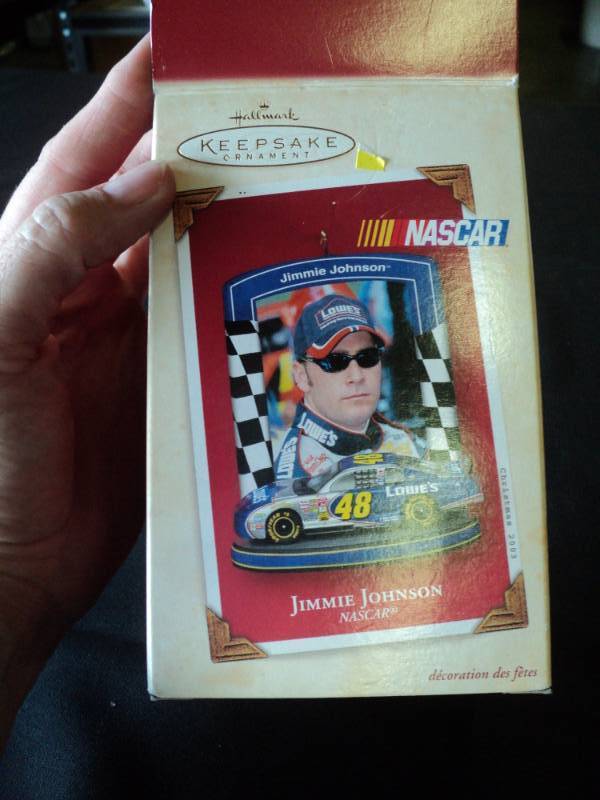 lot 9981 image: Hallmark Keepsake Ornament Jimmie Johnson 48