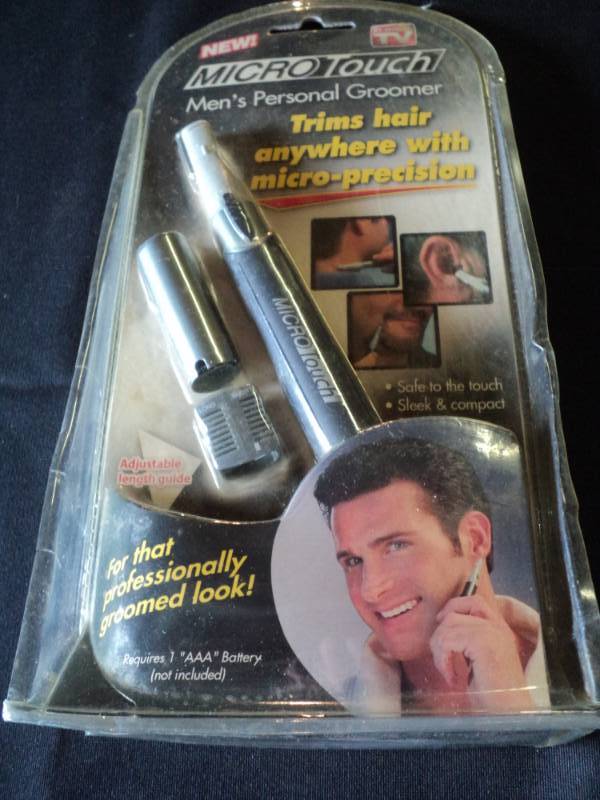 lot 9988 image: Micro Touch Mens Personal Groomer, takes (1)AAA battery, not included