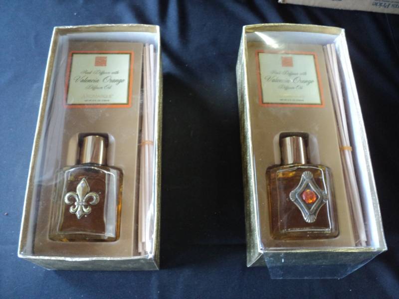 lot 10023 image: (2) ct lot Reed Diffuser with Valencia Orange Diffuser Oil, 5 fl. Oz bottles