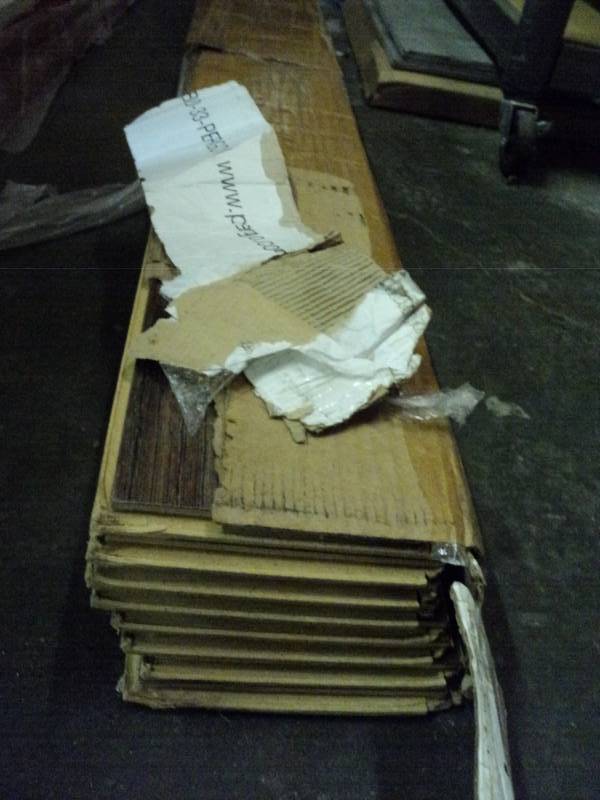 lot 10059 image: (1) box Pergo Laminate flooring, (8) planks, 13.74 sq. ft. Weatherdale Pine