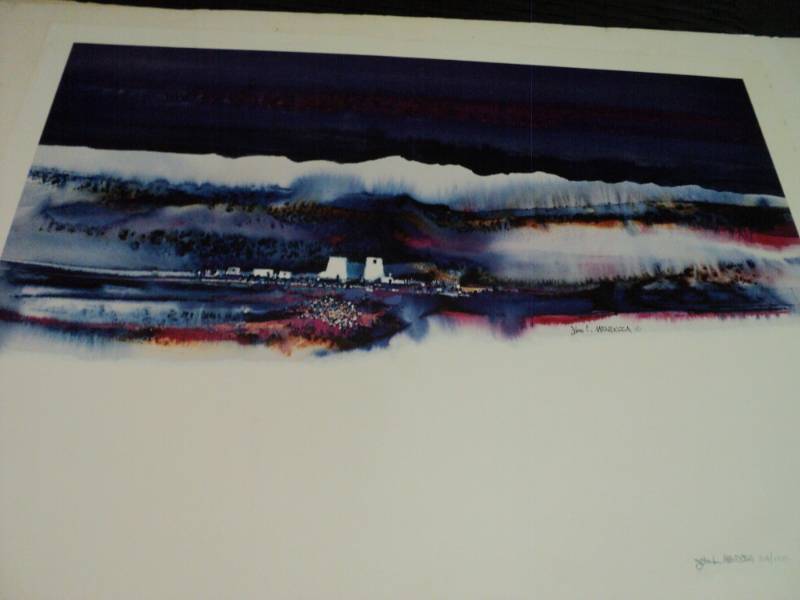 lot 10088 image: Signed numbered print John L. Mendoza 24 1200