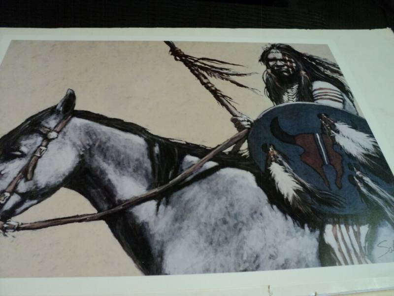 lot 10095 image: Buffalo Shield Print Nathan Solano 1992