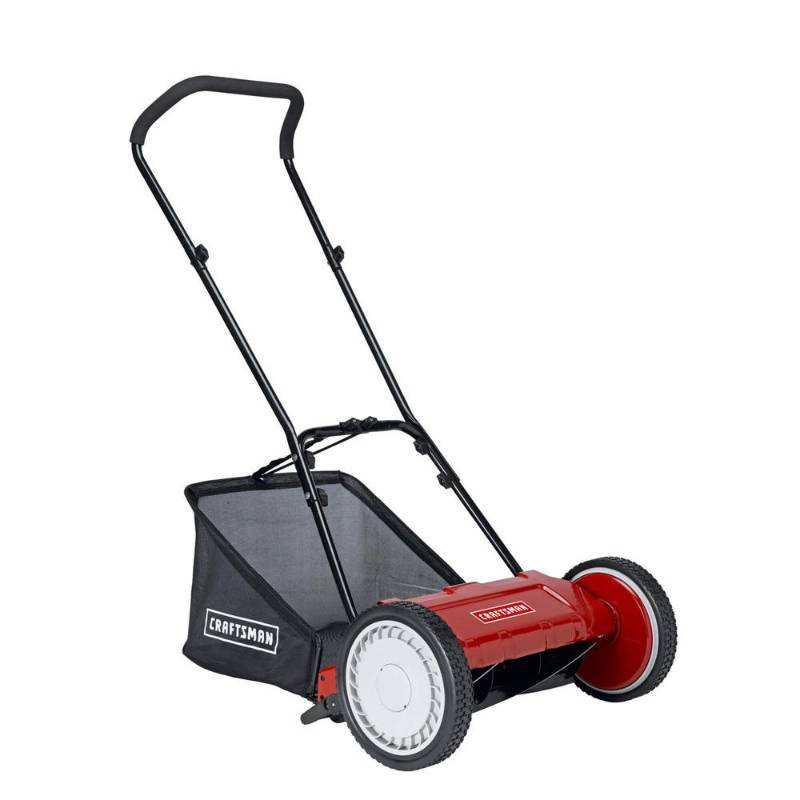 lot 7138 image: Craftsman 16 Reel Push Lawn Mower with Bag