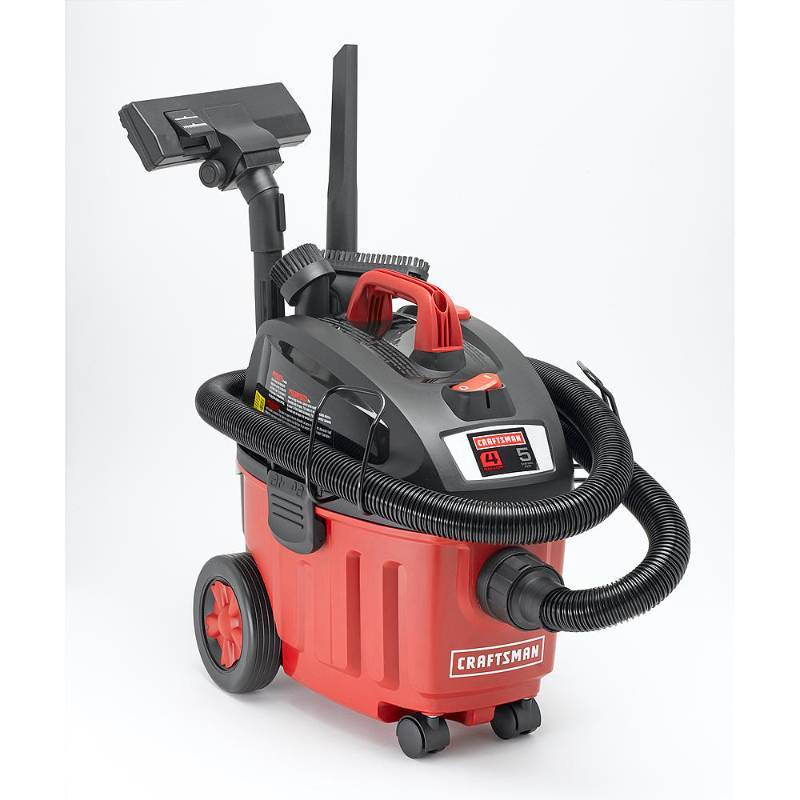 lot 7149 image: Craftsman Ultra Quiet Portable 4 gal. 5.0 HP WetDry Vac Set