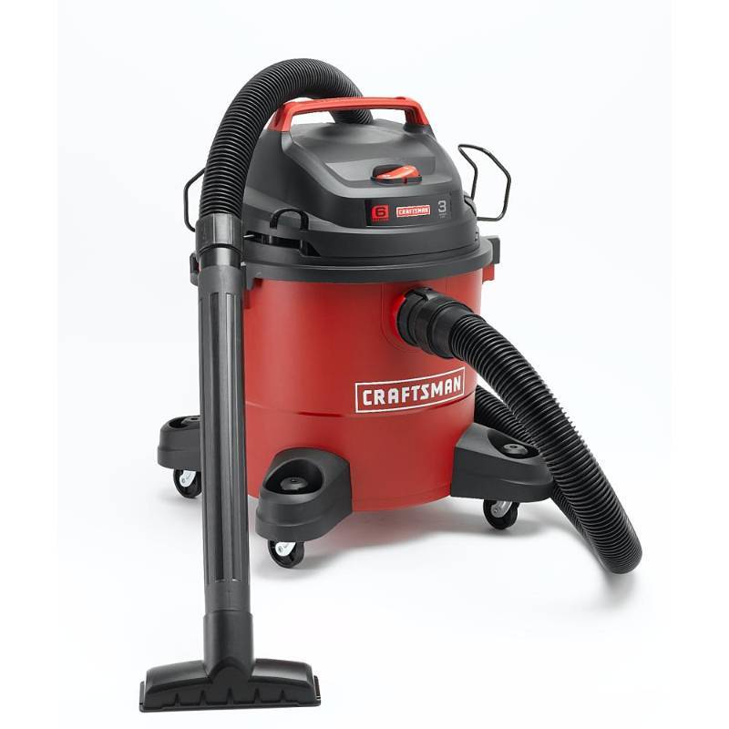 lot 7153 image: Craftsman 12004 6 gal. 3 HP WetDry Vac Set