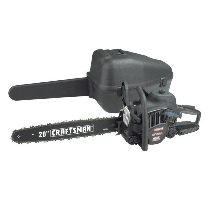 lot 7156 image: Craftsman 35098 Heavy Duty 50cc 2-Cycle 20 Gas Chainsaw