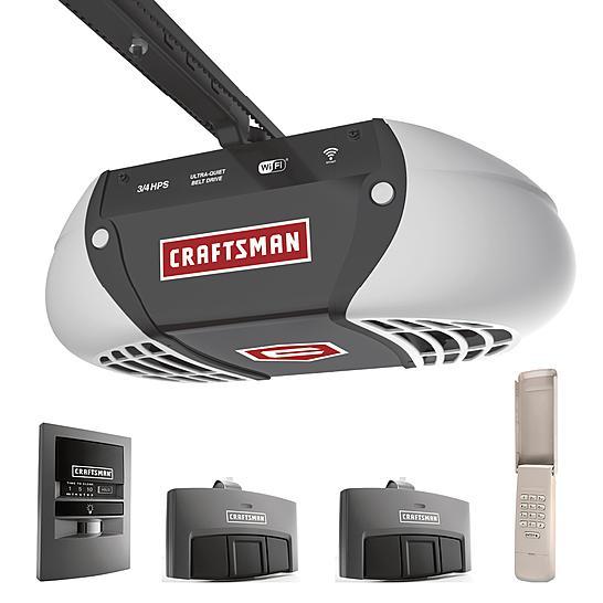 Craftsman 57915 3 4 hp Smart Belt Drive Garage Door Opener Big