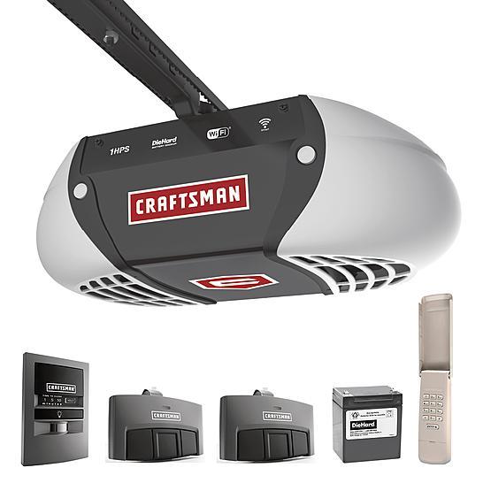 lot 7170 image: Craftsman 57918 1 hp Ultra-Quiet Belt Drive Garage Door Opener