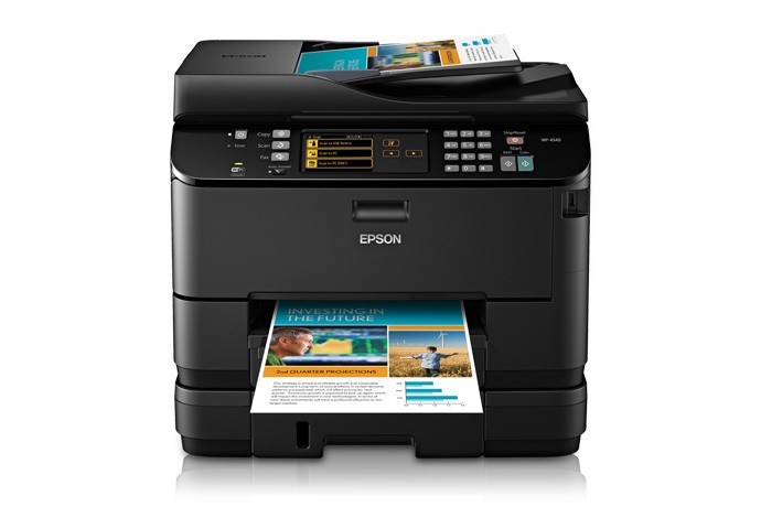 lot 7184 image: Epson WorkForce Pro WP-4540 Color Inkjet MFP PrintCopyScanFaxEthernetWi-Fi C11CB32201