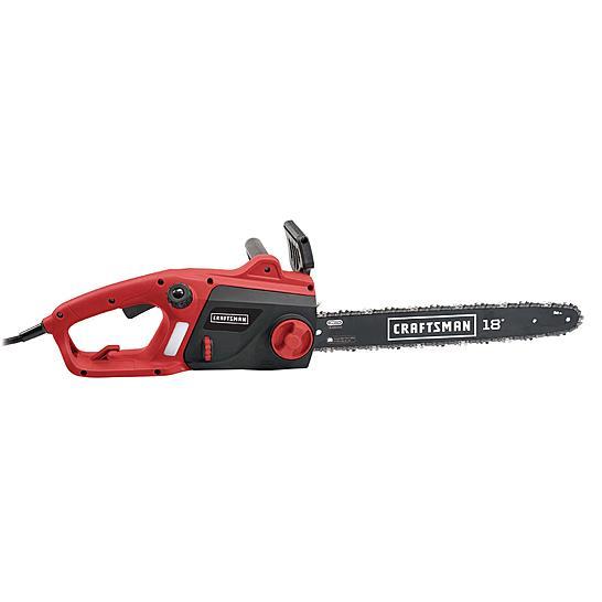 lot 7229 image: Craftsman 34121 A011016 15amp Electric 18in Corded Chainsaw