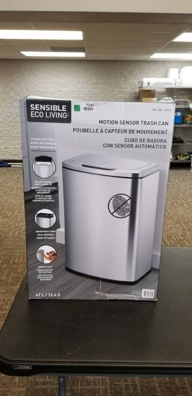 EKO - [CW2237MT-47L 47L/13G Fingerprint-Resistant 410 Stainless Steel  Motion Sensor Trash Can EKO - [CW2237MT-47L 47L/13G Fingerprint-Resistant  410 for Sale in Los Angeles, CA - OfferUp