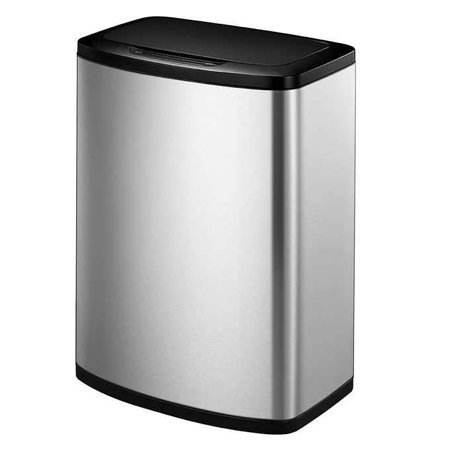 lot 7242 image: 47l12.4g Fingerprint-Resistant Stainless Steel Motion Sensor Trash Can