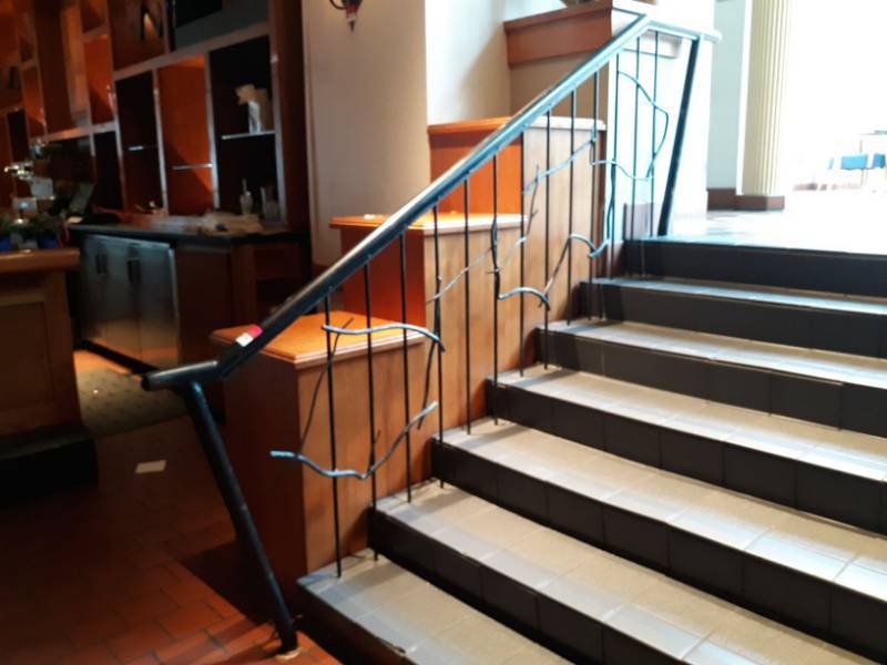 lot 6720 image: Black Iron Stair Railing