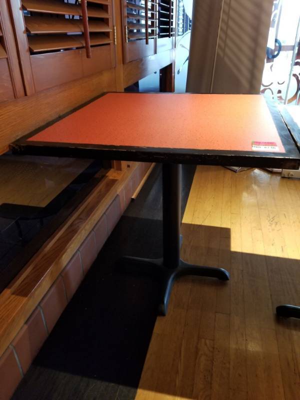 lot 6746 image: 30in x 30in Wood Restaurant Table