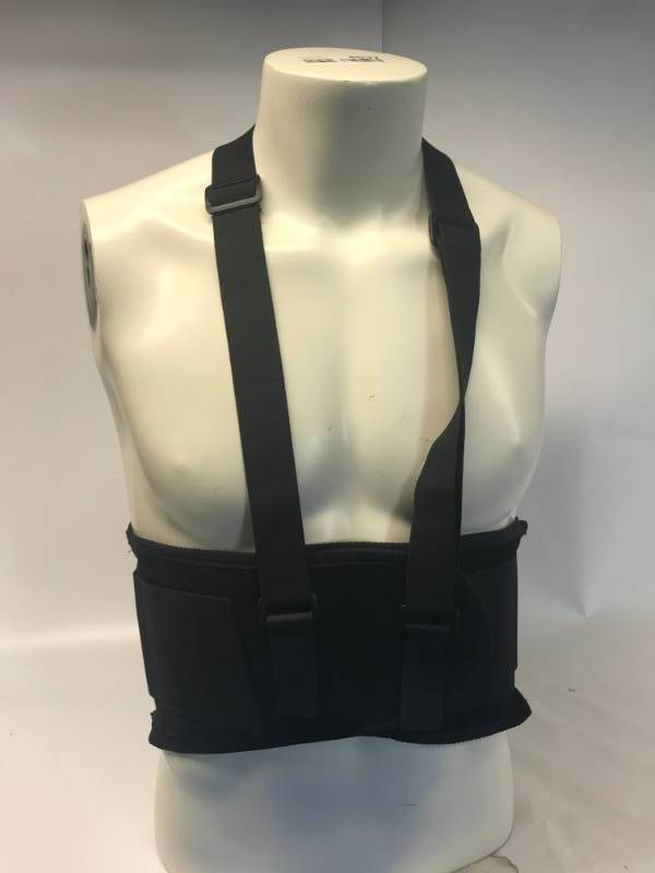 lot 3124 image: UNIVERSAL WAIST BACK SUPPORT BELT - BLACK
