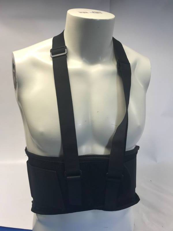 lot 3125 image: UNIVERSAL WAIST BACK SUPPORT BELT - BLACK
