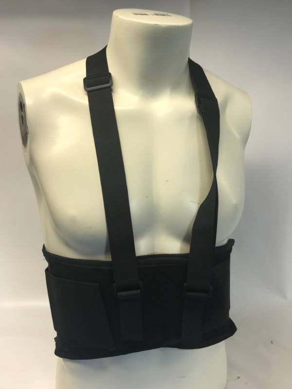 lot 3127 image: UNIVERSAL WAIST BACK SUPPORT BELT - BLACK