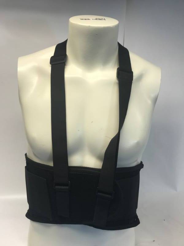 lot 3128 image: UNIVERSAL WAIST BACK SUPPORT BELT - BLACK